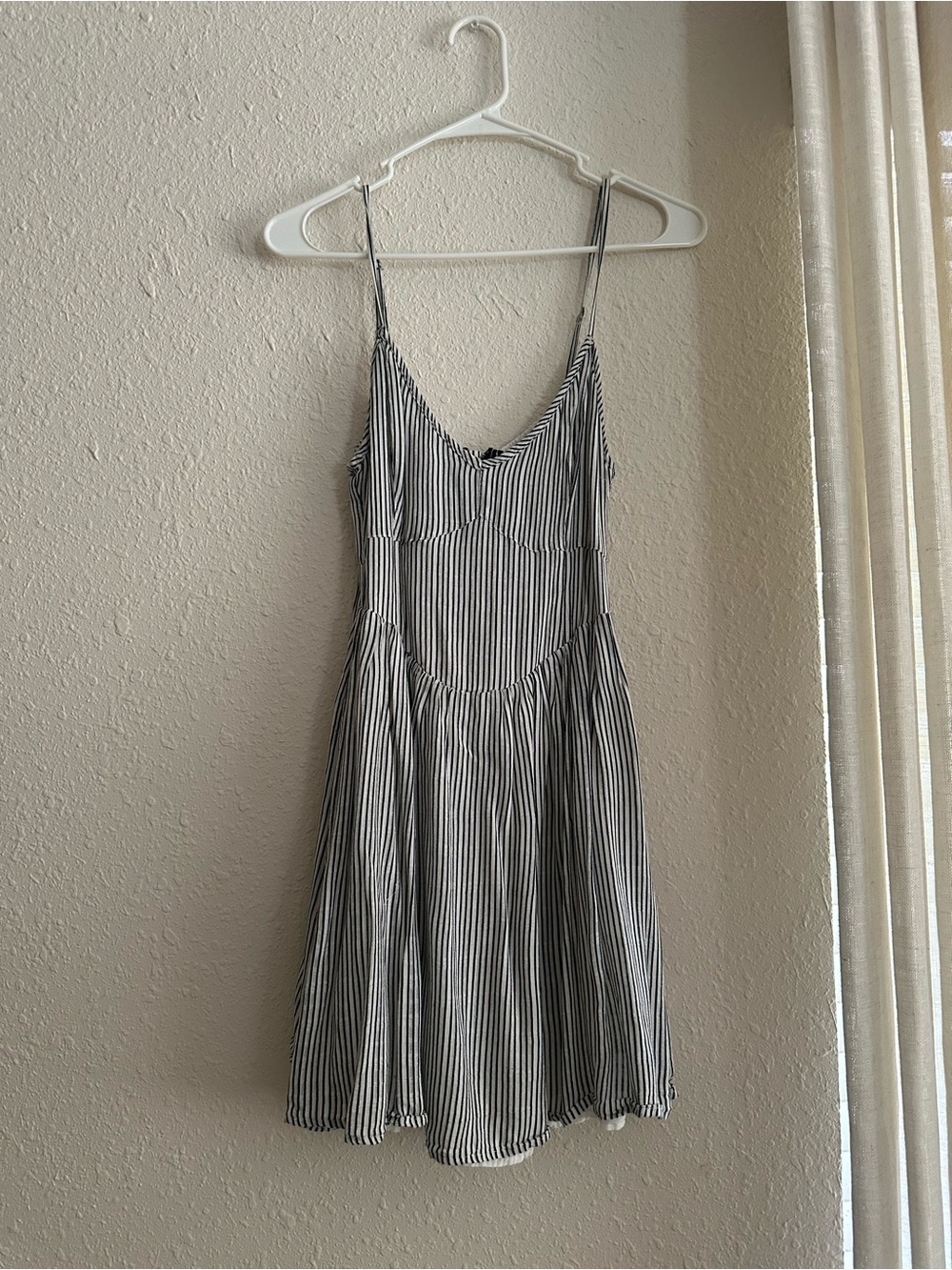 saltwater LUXE Black & White Striped Mini Sundress - Picture 4 of 7